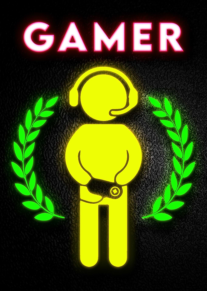 Neon Gaming Poster