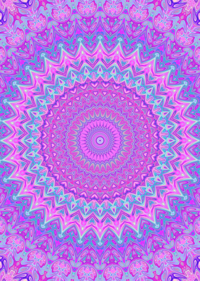 Vibrant Jewel Tone Mandala