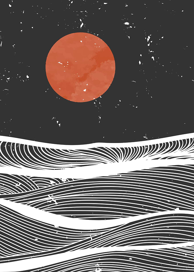 Abstract Ocean Landscape