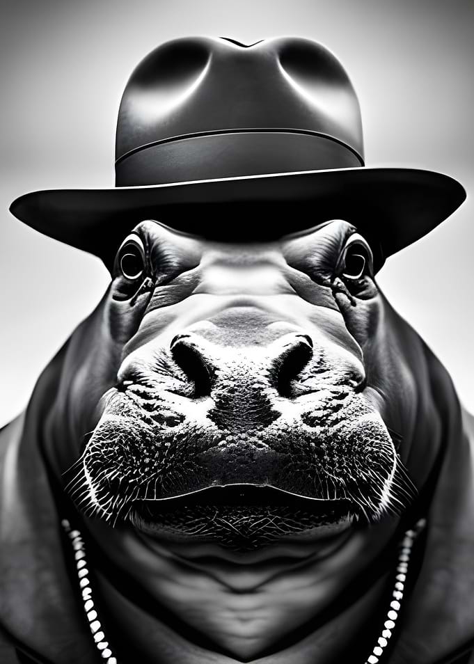 Animal Portrait Hippo 2