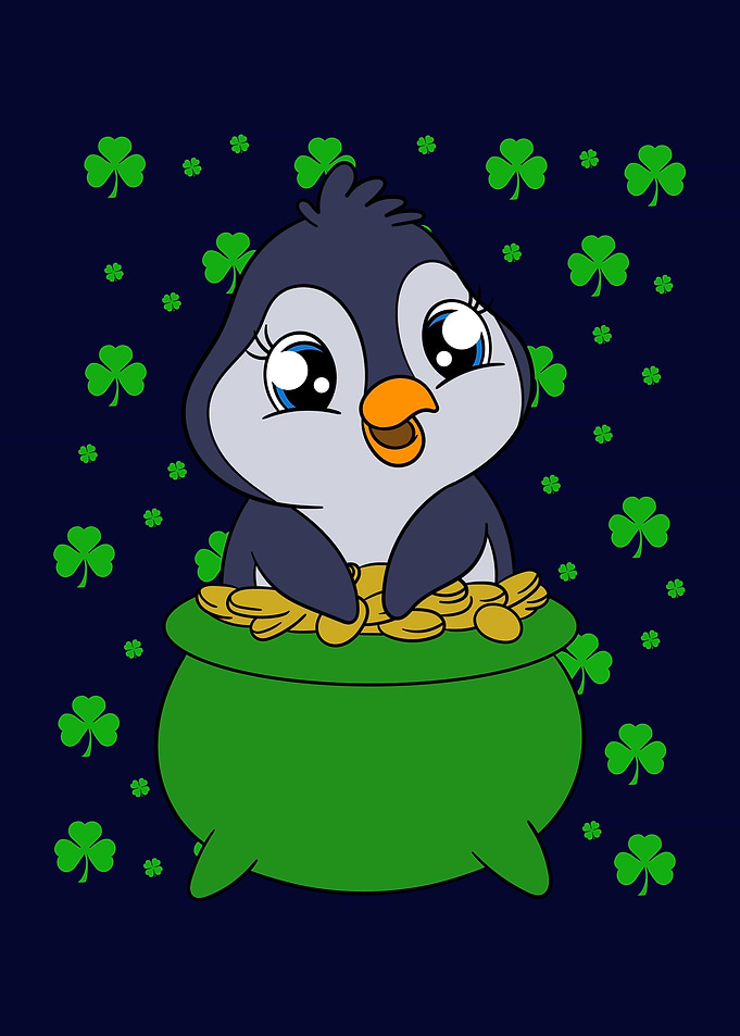 St Patricks Day Penguin