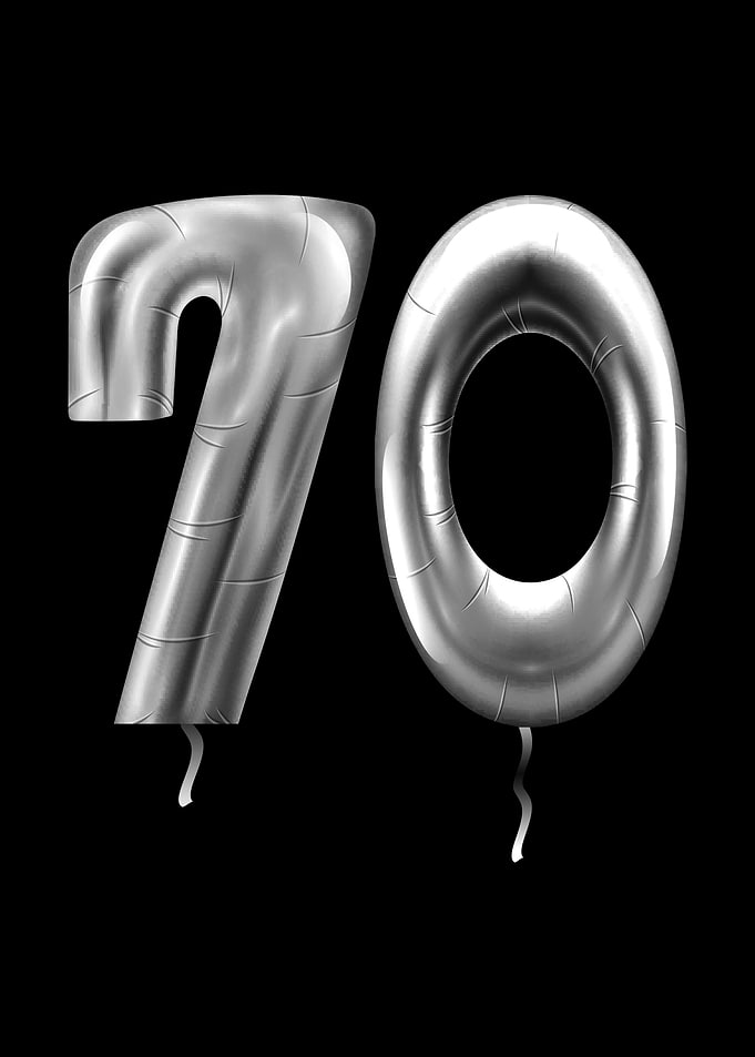 70th Birthday Ballons