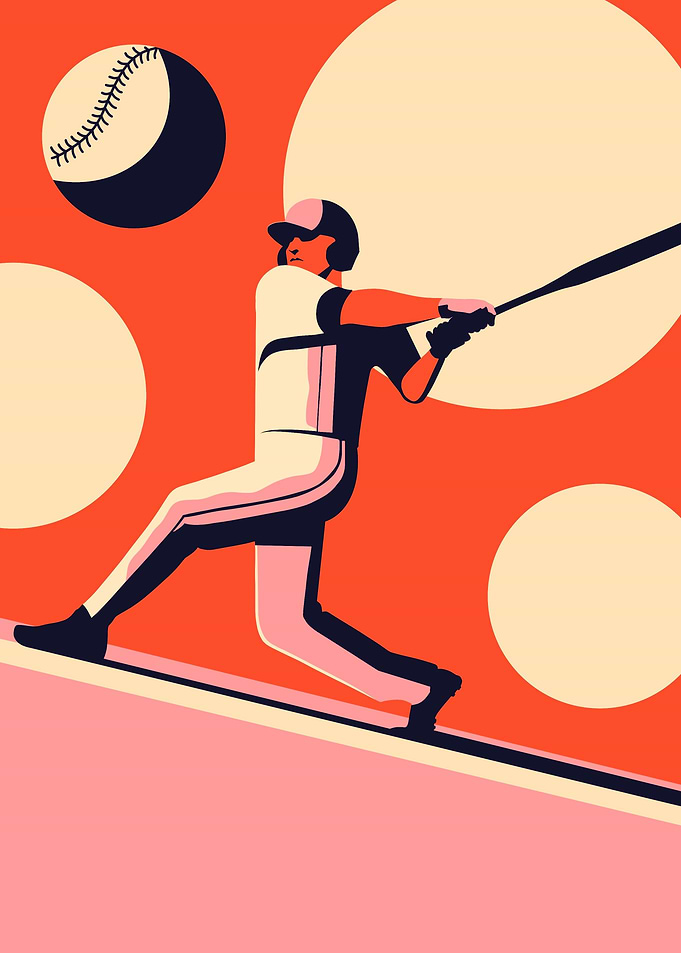 Baseball illustration