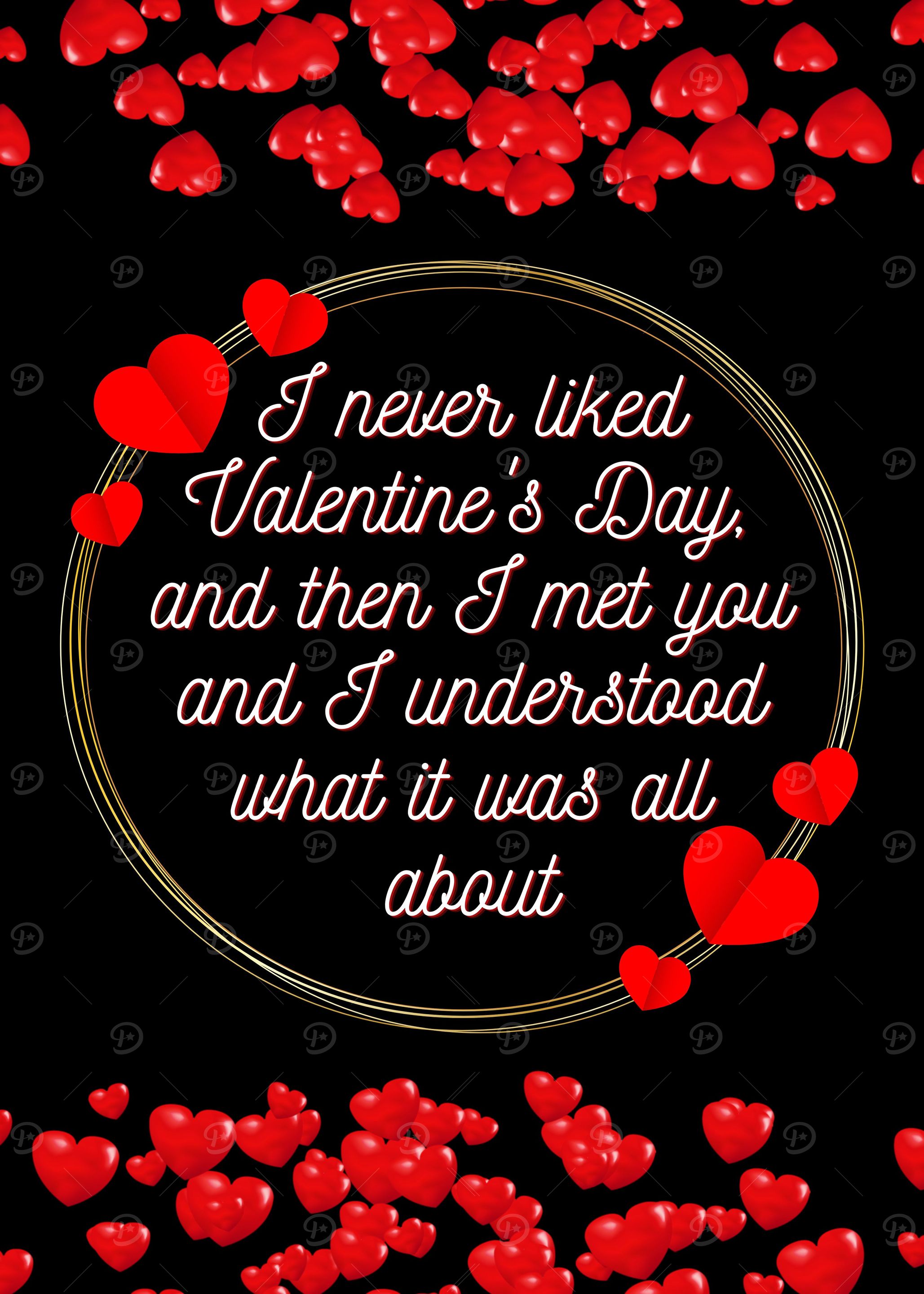 valentine day poster wife