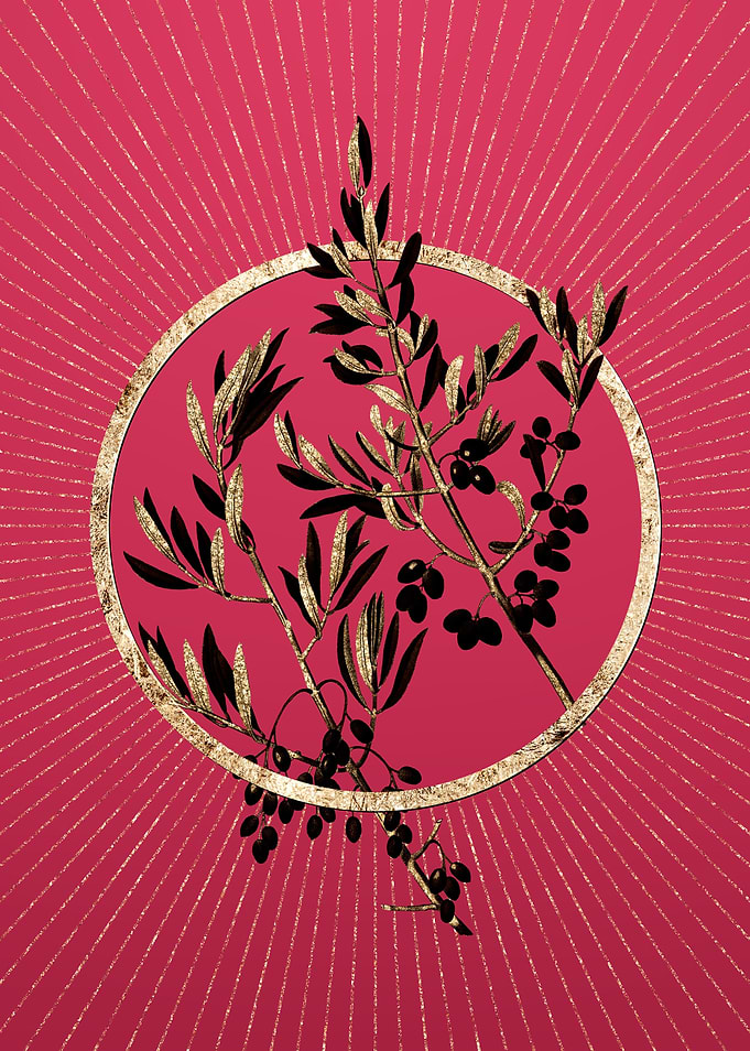 Wild Olive on Viva Magenta
