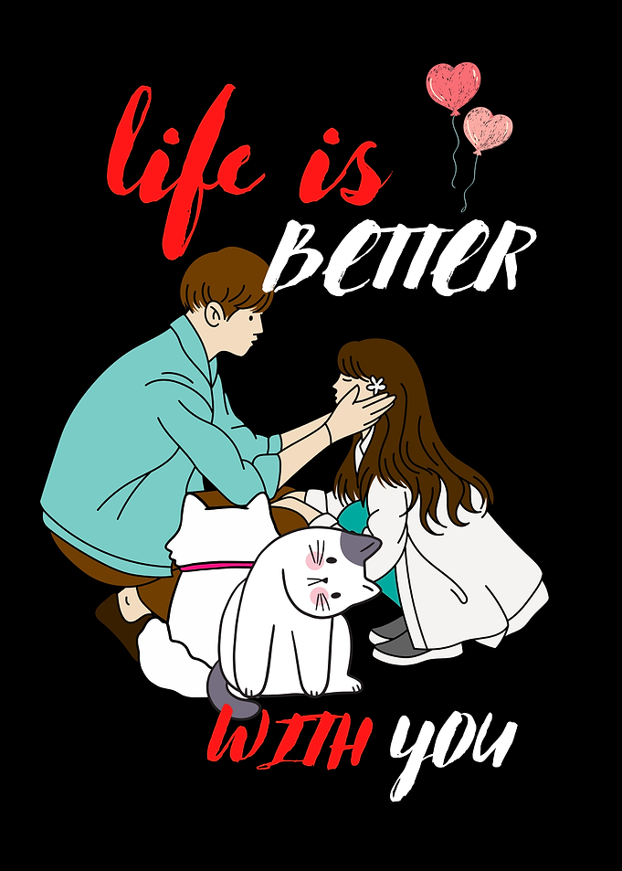 valentine day with cats