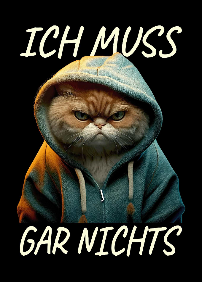 Katze Ich Muss Gar Nichts