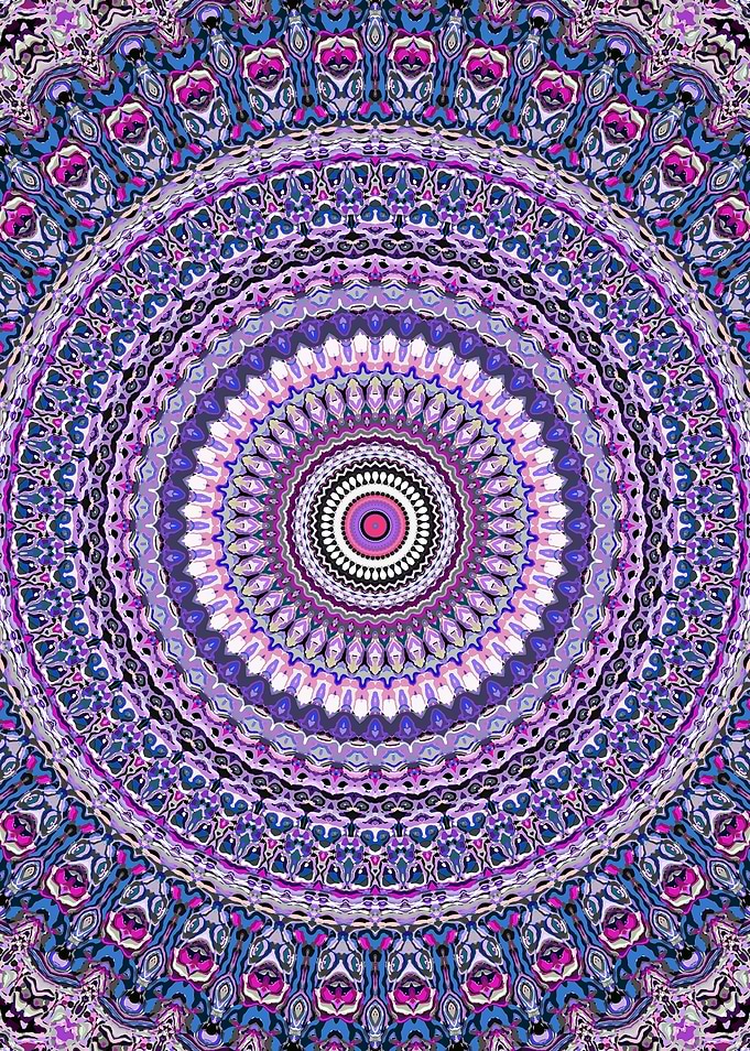 Trippy Jewel Tone Mandala