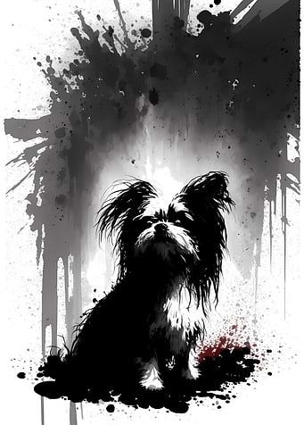 Deceitful Inky Shih tzu