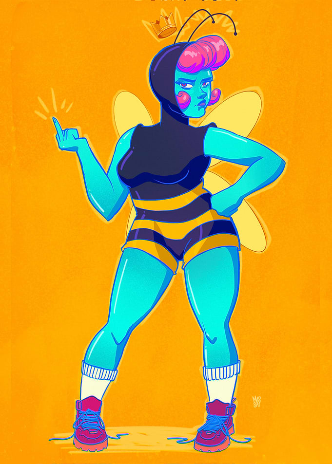 Bee the angry Bee
