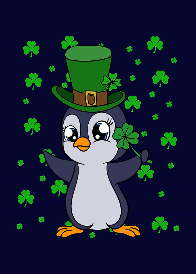 St Patricks Day Penguin