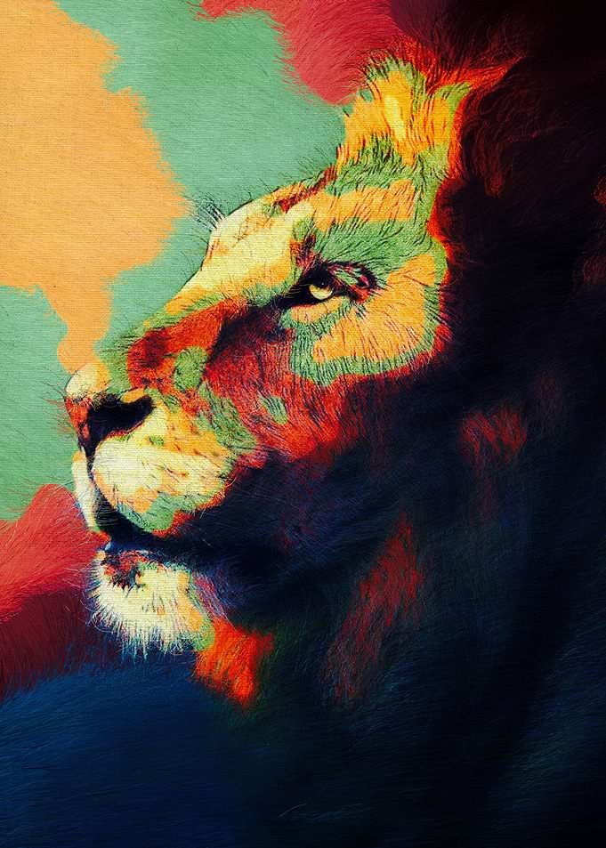 Lion Painting