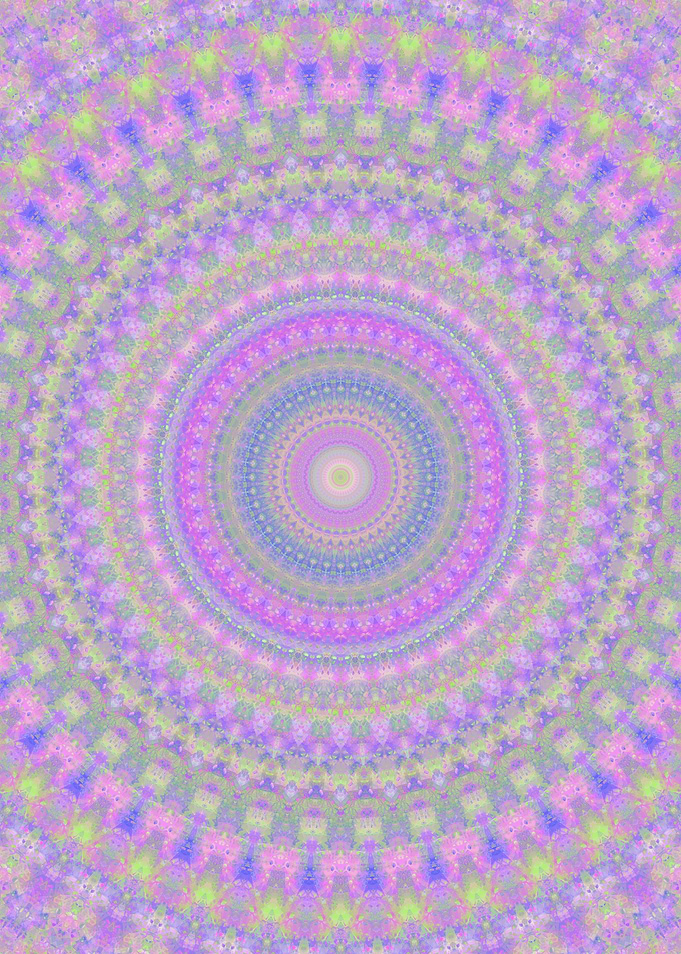 Groovy Funky Retro Mandala