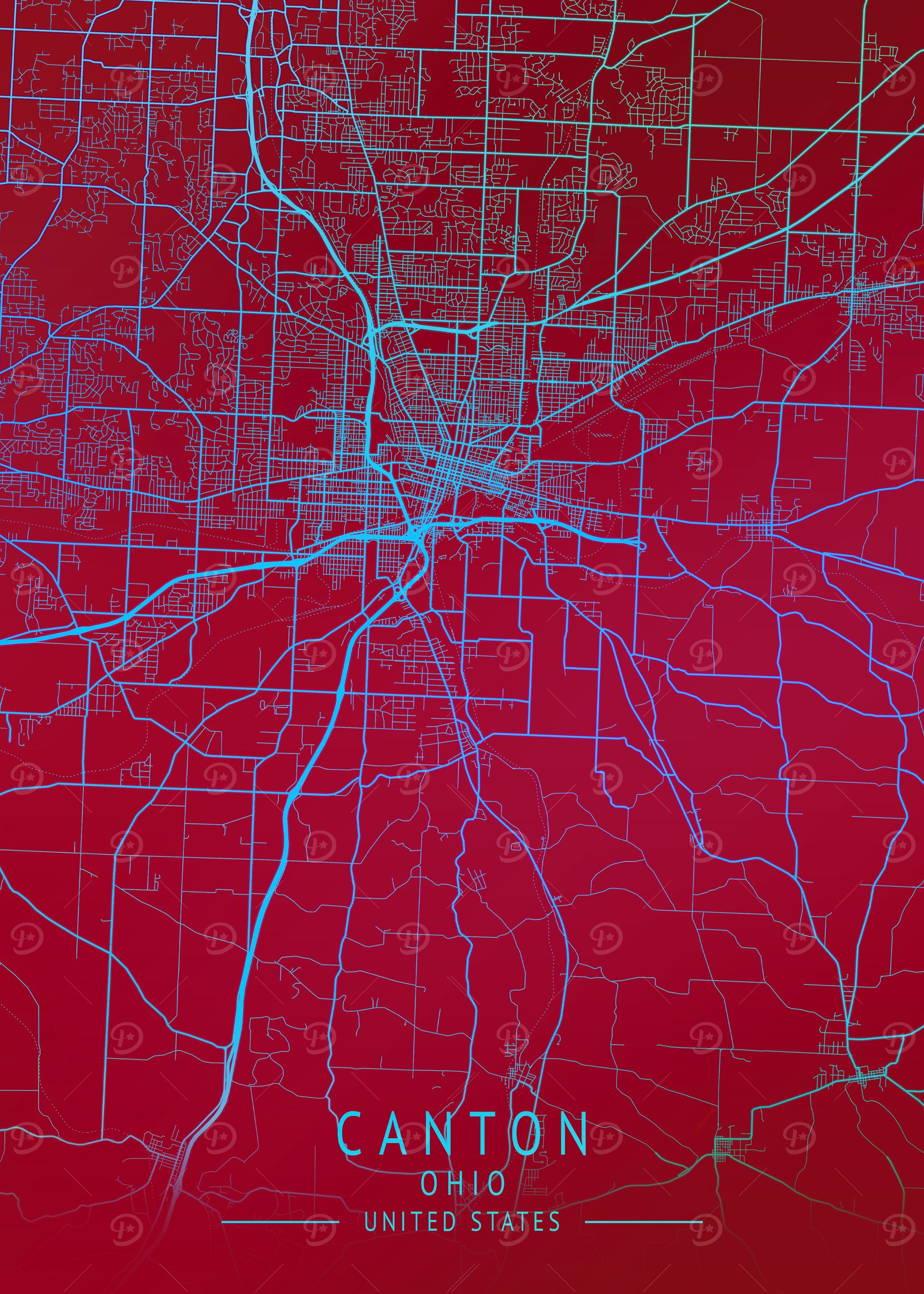 Broken Arrow USA City Map