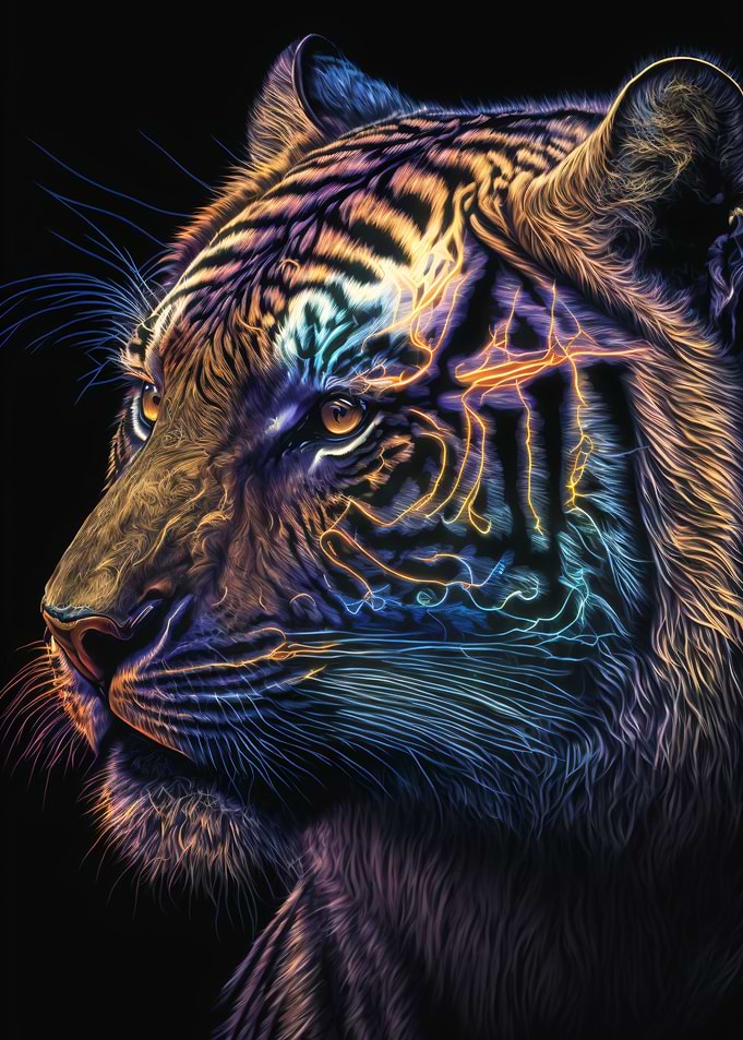 neon tiger