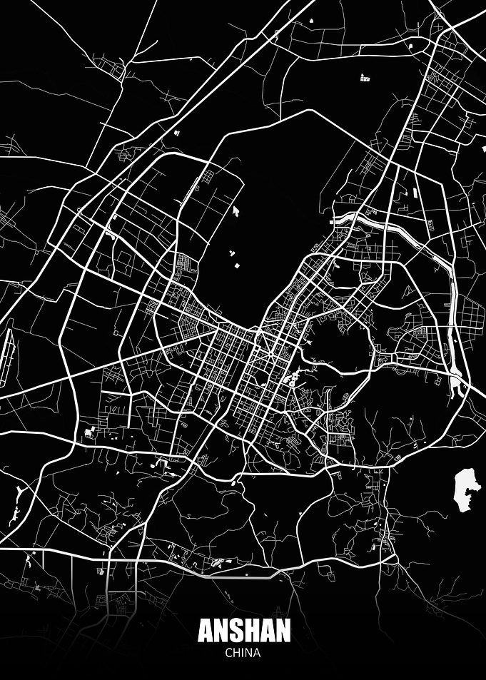Anshan China Dark Map