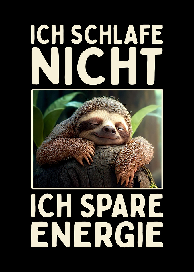 Faultier Ich Schlafe Nicht