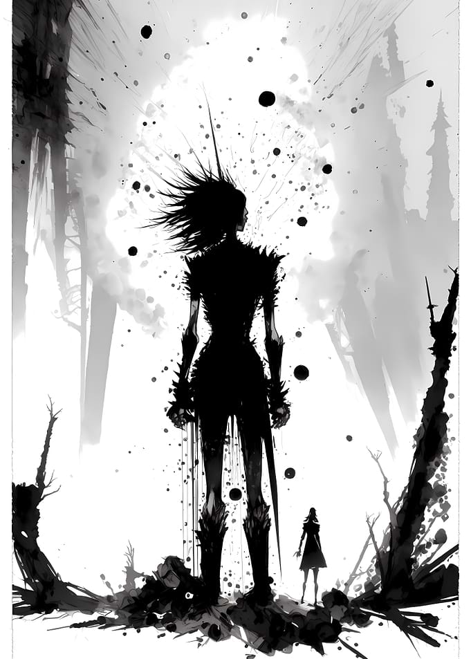 Inky Horror Painting