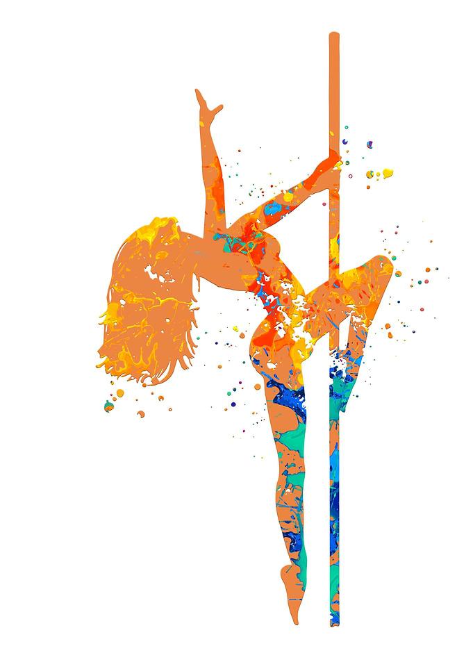 Pole Dancer Woman Girl