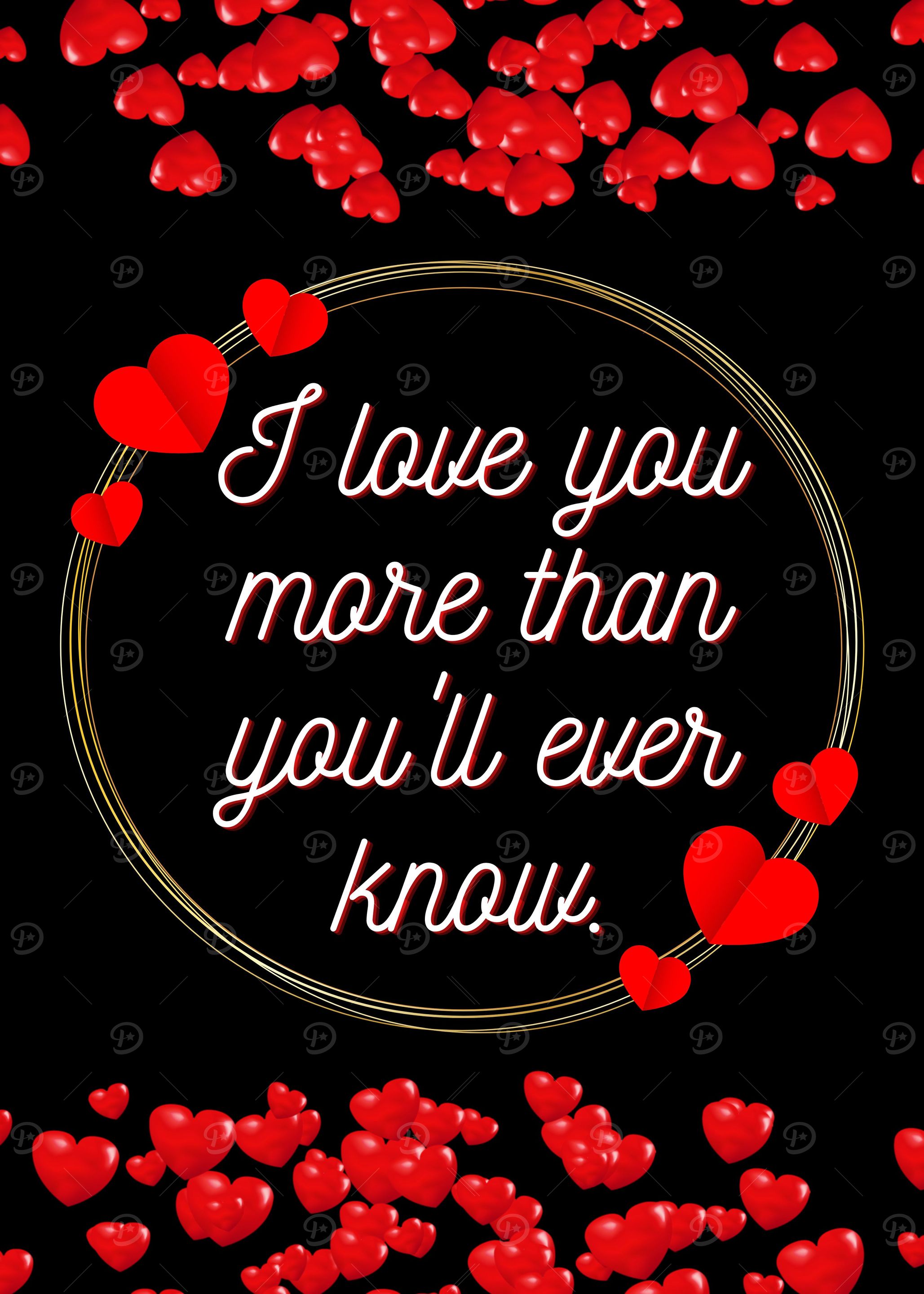 Valentine day poster wife