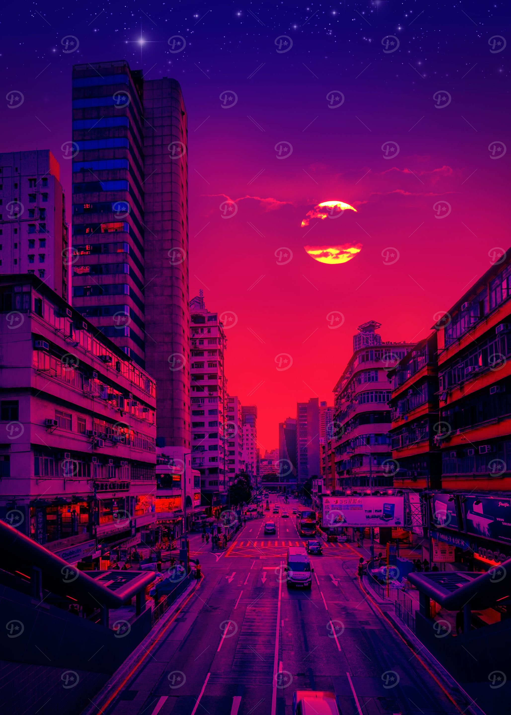 Neon sunset