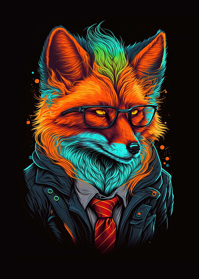 hipster fox