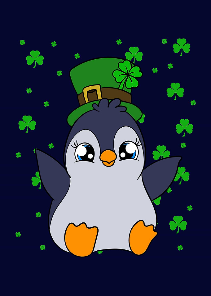 St Patricks Day Penguin