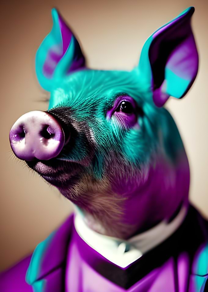 Animal Portrait Pig