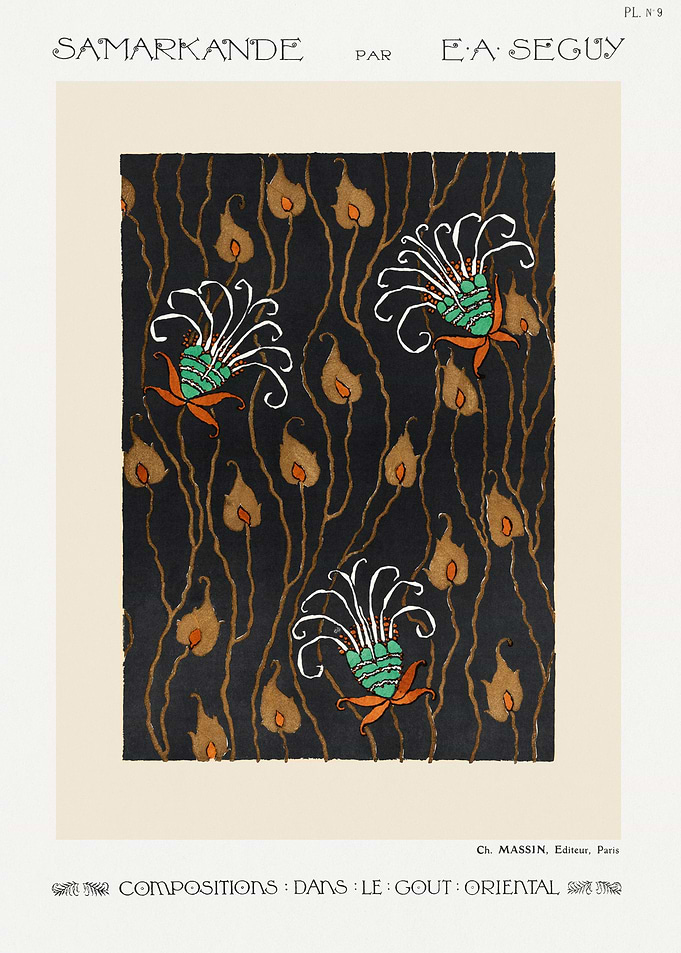 E A Seguy Abstract Floral