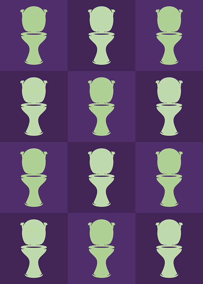 Toilet Icons Pop Art
