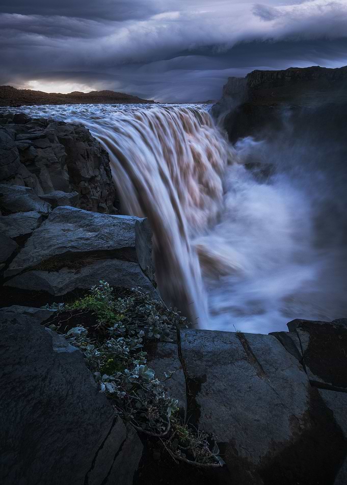 Dramatic Sky at Dettifoss