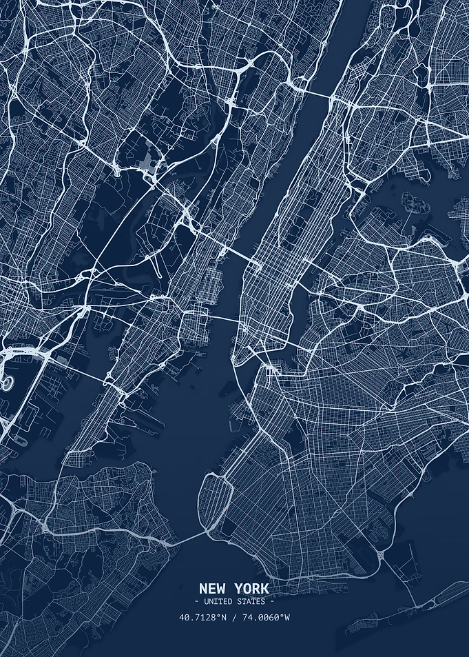 New York Blueprint Map
