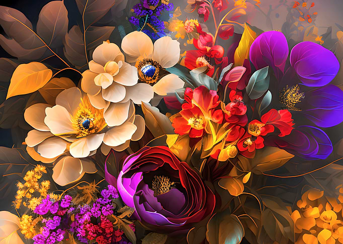 Vintage bouquet of flowers