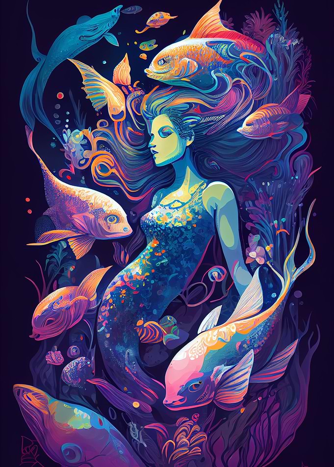 Mermaid abstract