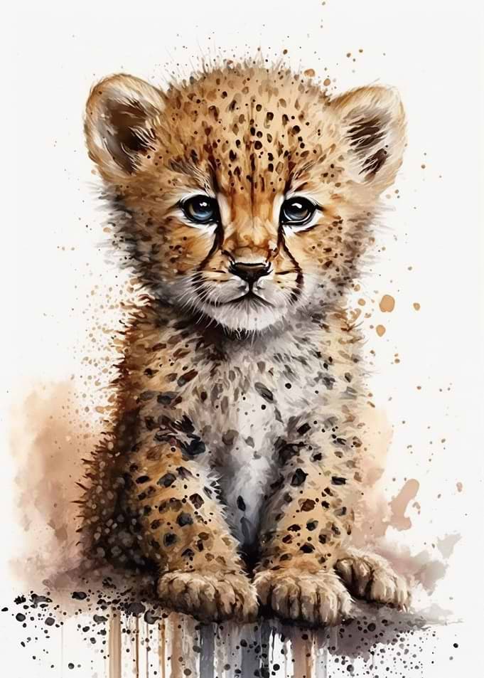 Little Tiger Watercolor