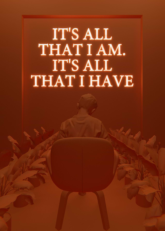 Its All Orange 3D Quote