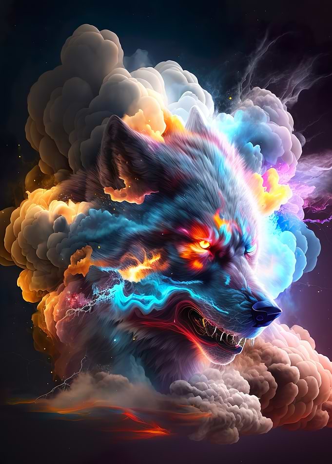 Wolf in Smoke