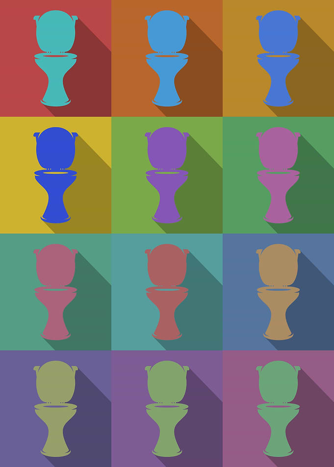Toilet Icons Pop Art