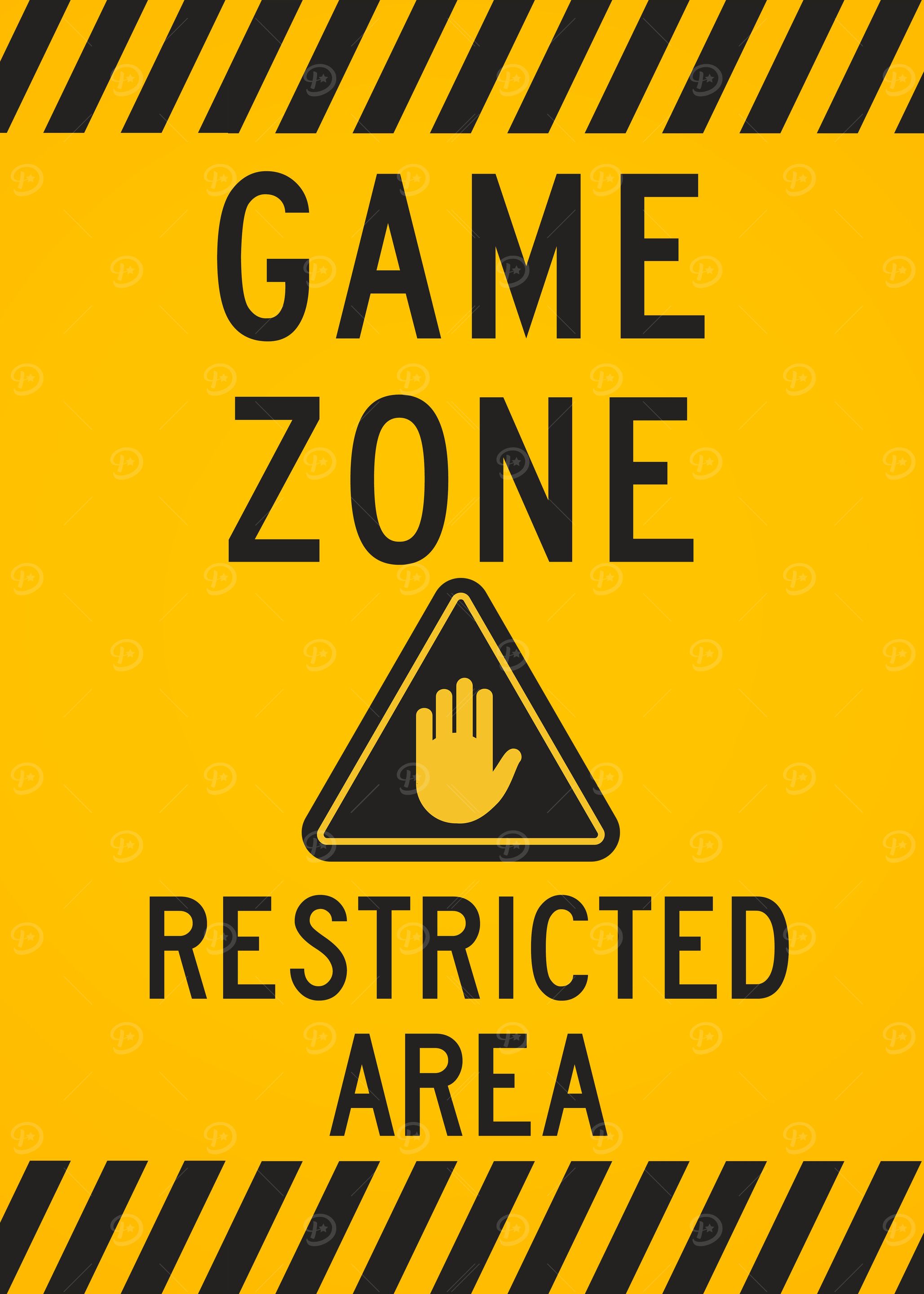Game zone restricted area