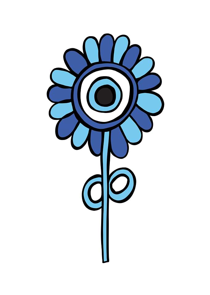 Evil Eye Sunflower 1