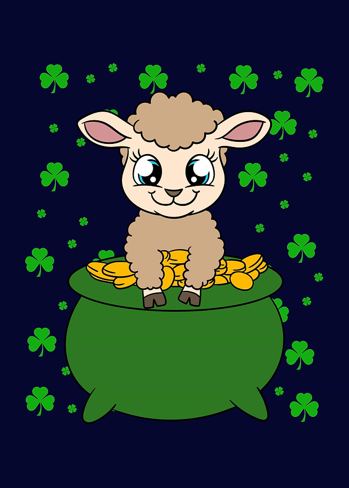St Patricks Day Sheep