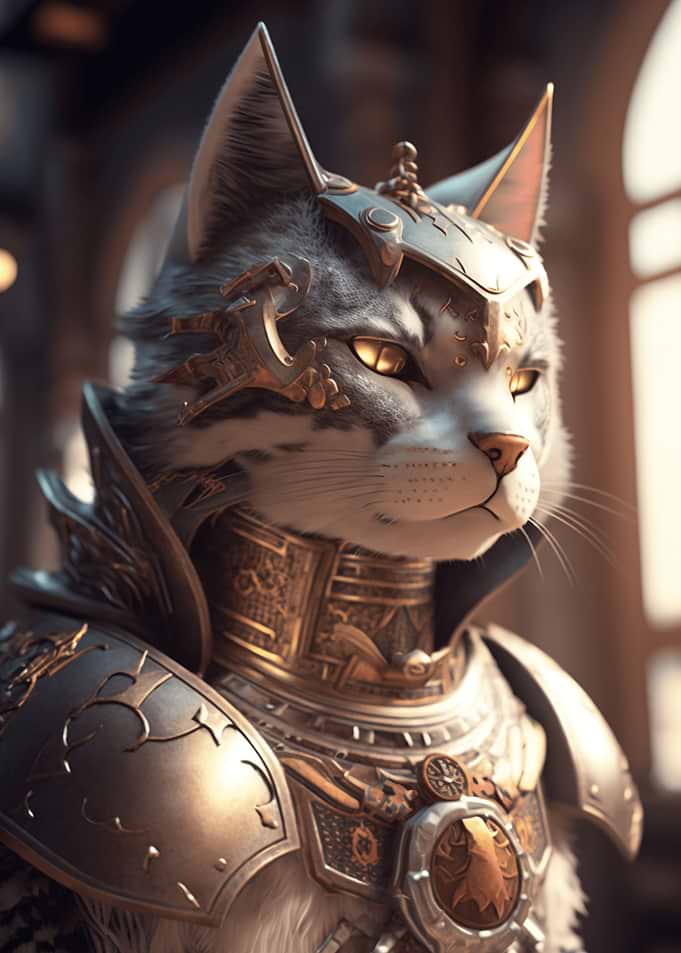 Abstract Cat Fantasy