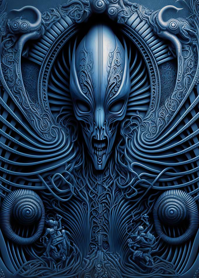 Alien Xenomorph Metalic