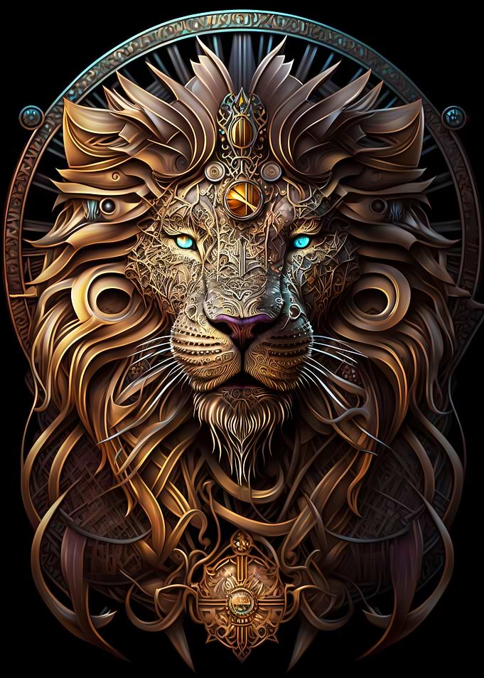 Mystical Cosmic Lion