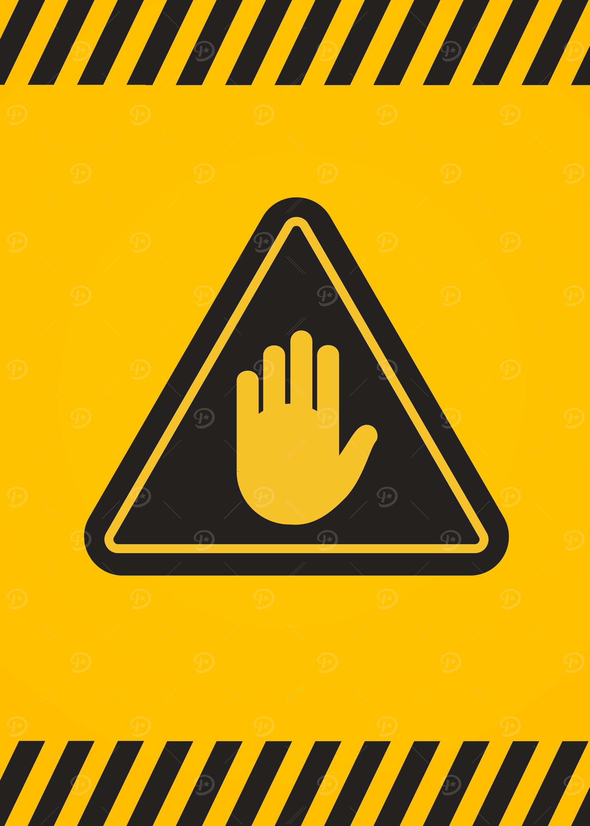 Stop Warning Hand Sign