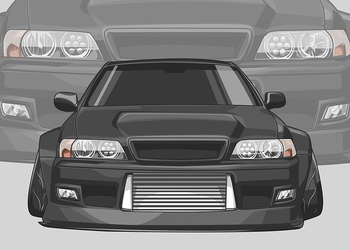 TOYOTA CHASER JZX100 BLACK