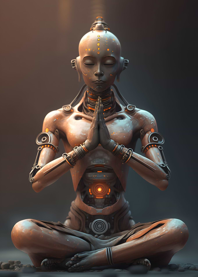 Meditating Robot