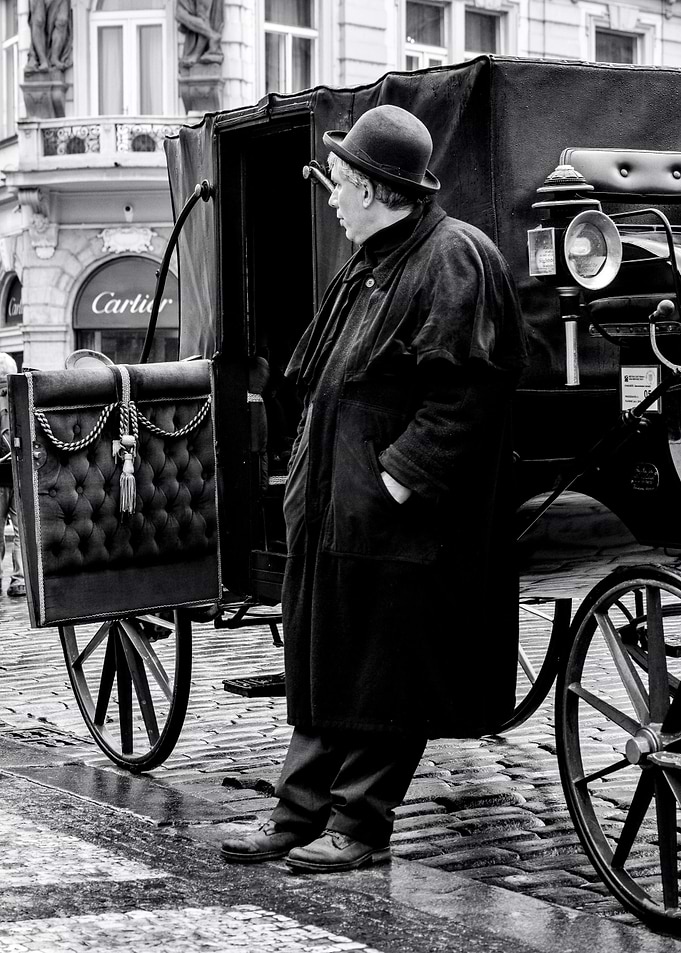 Vintage Footman Carriage