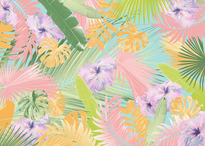 Pastel Summer Hibiscus 1