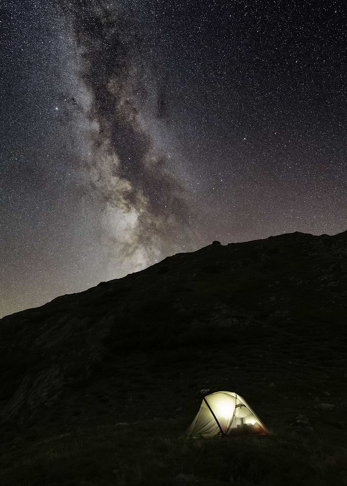 Milkyway with tent